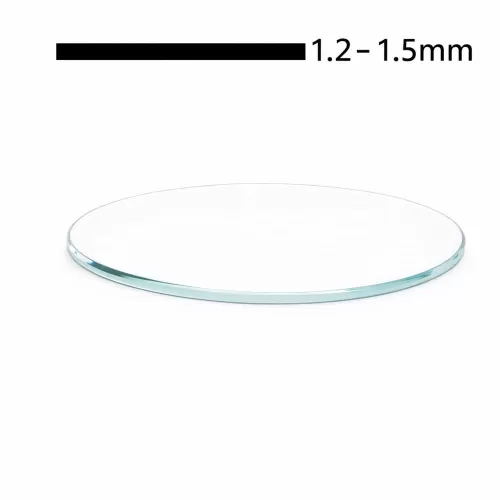 Geam cristal mineral pentru ceasuri 1.2-1.5mm grosime