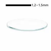 Geam cristal mineral pentru ceasuri 1.2-1.5mm grosime