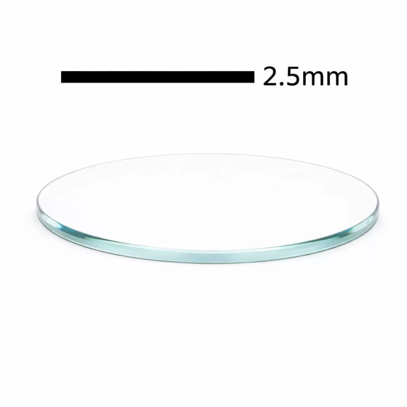 Geam cristal mineral 2.50mm pentru ceasuri