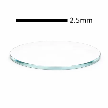 Geam cristal mineral 2.50mm pentru ceasuri